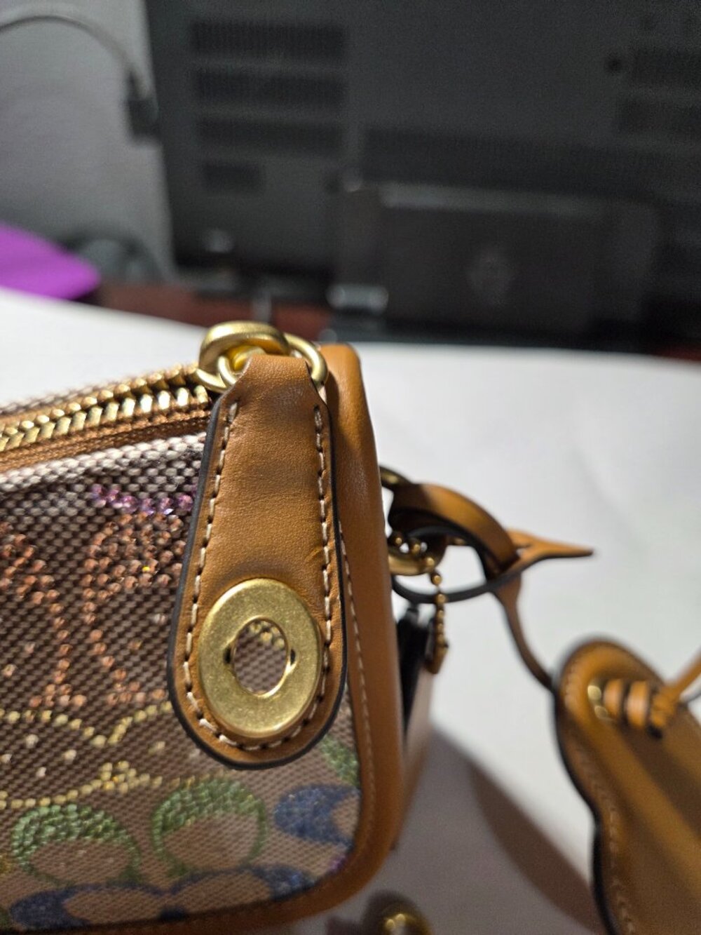 Coach Rainbow Crystal Swinger Bag - Picture 8 of 13